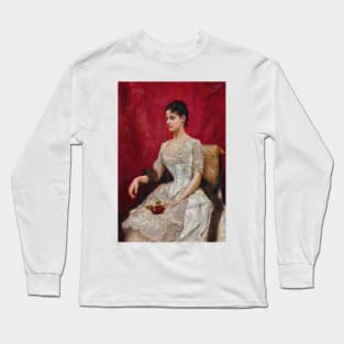 Lady in White by Julius LeBlanc Stewart Long Sleeve T-Shirt